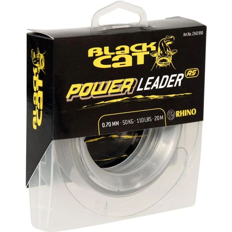 BAS DE LIGNE SILURE BLACK CAT POWER LEADER - 20M 3 BAS DE LIGNE SILURE BLACK CAT POWER LEADER - 20M