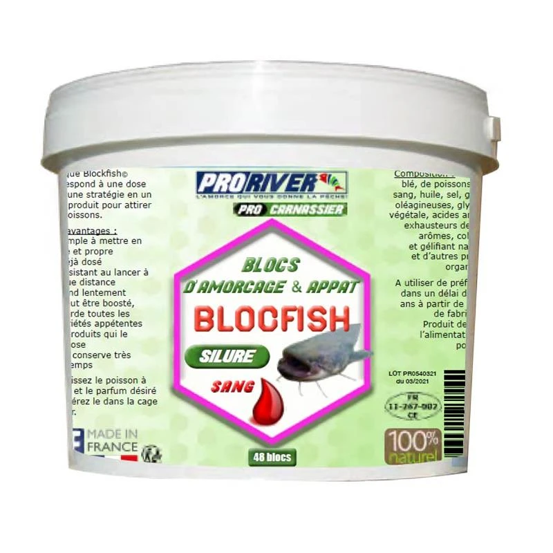 BLOC D AMORCE PRORIVER BLOCFISH XBOOST SPÉCIAL SILURE 2 BLOC D AMORCE PRORIVER BLOCFISH XBOOST SPÉCIAL SILURE